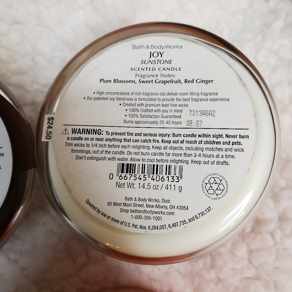 Bath & Body Works 3 Wick Candles NEW - Picture 15 of 15